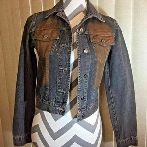 VTG! VIGOSS Collection~DESIGNER DENIM ~ 6 BUTTONS CLOSURE 2 POCKETS JACKET Sz.S